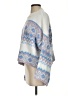 Sincerely Jules Chevron-herringbone Blue Poncho Size S - photo 5