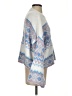 Sincerely Jules Chevron-herringbone Blue Poncho Size S - photo 4