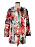 Chelsea & Theodore Print Red Jacket Size M - photo 1