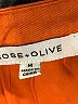 Rose + Olive 100% Rayon Orange Sleeveless Blouse Size M - photo 7