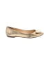 Tory Burch 100% Leather Metallic Gold Flats Size 7 1/2 - photo 1