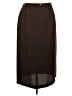 JM Collection 100% Polyester Solid Brown Formal Skirt Size 18 - photo 1