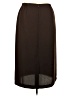 JM Collection 100% Polyester Solid Brown Formal Skirt Size 18 - photo 2