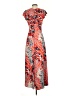 Sugar Lips 100% Polyester Print Orange Cocktail Dress Size XS - photo 2