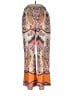 Unbranded 100% Polyester Paisley Orange Casual Pants Size L - photo 1