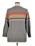 Torrid 100% Cotton Color Block Gray Pullover Sweater Size 1X Plus (1) - photo 2