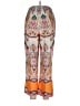 Unbranded 100% Polyester Paisley Orange Casual Pants Size L - photo 2