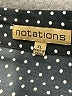 Notations Polka Dots Black Short Sleeve Blouse Size XL - photo 7