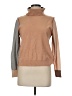 Aaeda Color Block Tan Turtleneck Sweater Size M - photo 1