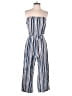 Chance 100% Rayon Stripes Blue Jumpsuit Size M - photo 1