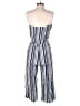 Chance 100% Rayon Stripes Blue Jumpsuit Size M - photo 2