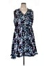 Torrid 100% Polyester Paisley Blue Casual Dress Size 1X Plus (1) - photo 1