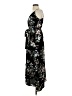 Shein 100% Polyester Floral Black Casual Dress Size 2 - photo 5