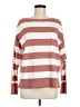 Ann Taylor Stripes Pink Pullover Sweater Size M - photo 1