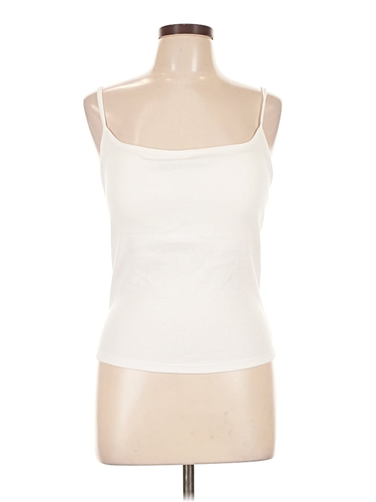 Pre-owned Auden Tank Top Ivory Strapless Neckline Tops