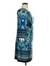 Madison Leigh Paisley Blue Casual Dress Size 16 - photo 4