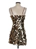 GB 100% Polyester Metallic Gold Cocktail Dress Size XS - photo 2