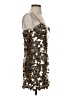 GB 100% Polyester Metallic Gold Cocktail Dress Size XS - photo 4