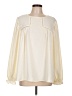 First Love 100% Polyester Ivory Long Sleeve Blouse Size L - photo 1