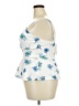 Trixxi White Blue Sleeveless Blouse Size XL - photo 5