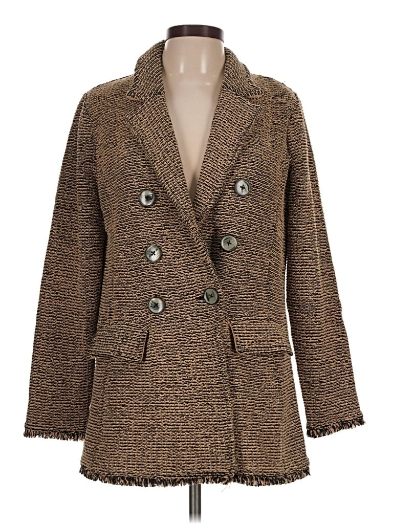 Pre-owned Chico's Coat In Brown