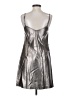 1.State 100% Polyurethane Metallic Silver Cocktail Dress Size 2 - photo 2
