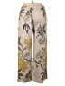 Unbranded Floral Ivory Casual Pants Size XXL - photo 2