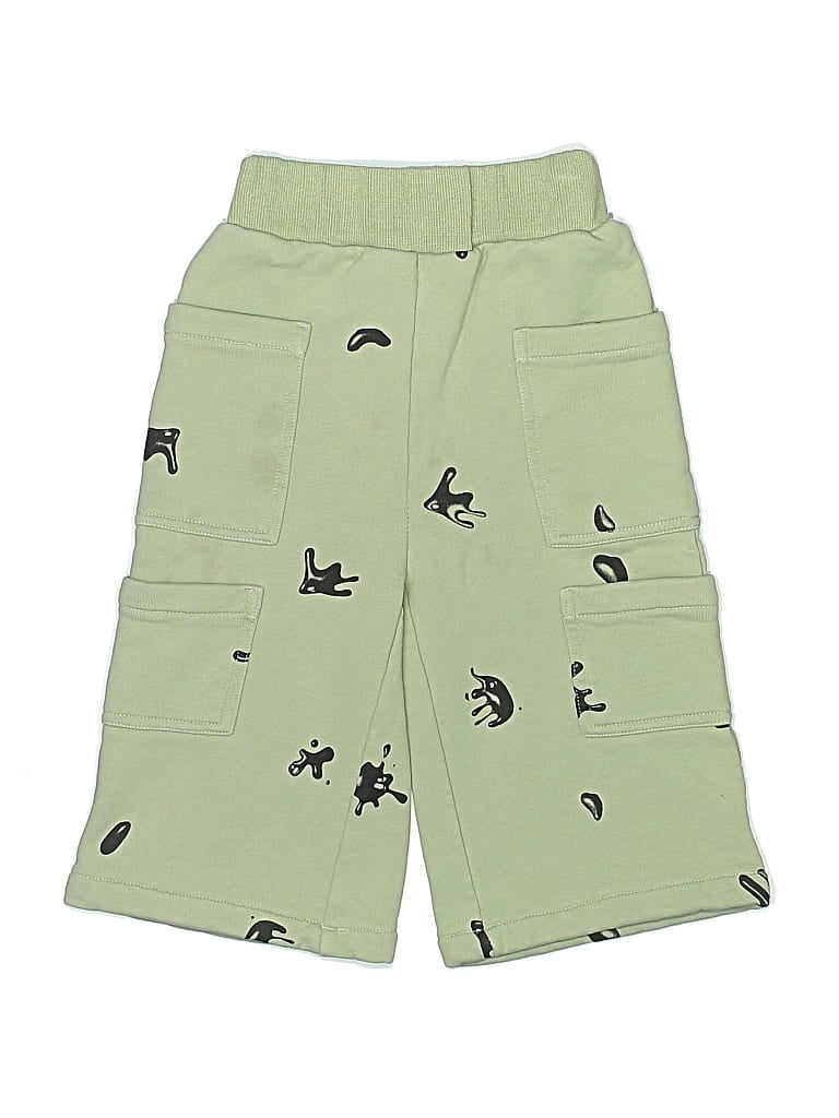 Pre-owned Omamimini Kids' Cargo Pants In Green