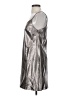 1.State 100% Polyurethane Metallic Silver Cocktail Dress Size 2 - photo 5