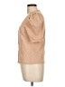 NATION LTD Solid Tan Short Sleeve Top Size L - photo 5