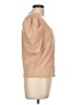 NATION LTD Solid Tan Short Sleeve Top Size L - photo 4