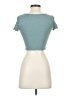 Shein Teal Short Sleeve Top Size 4 - photo 2