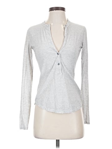 James Perse Long Sleeve Henley (view 1)