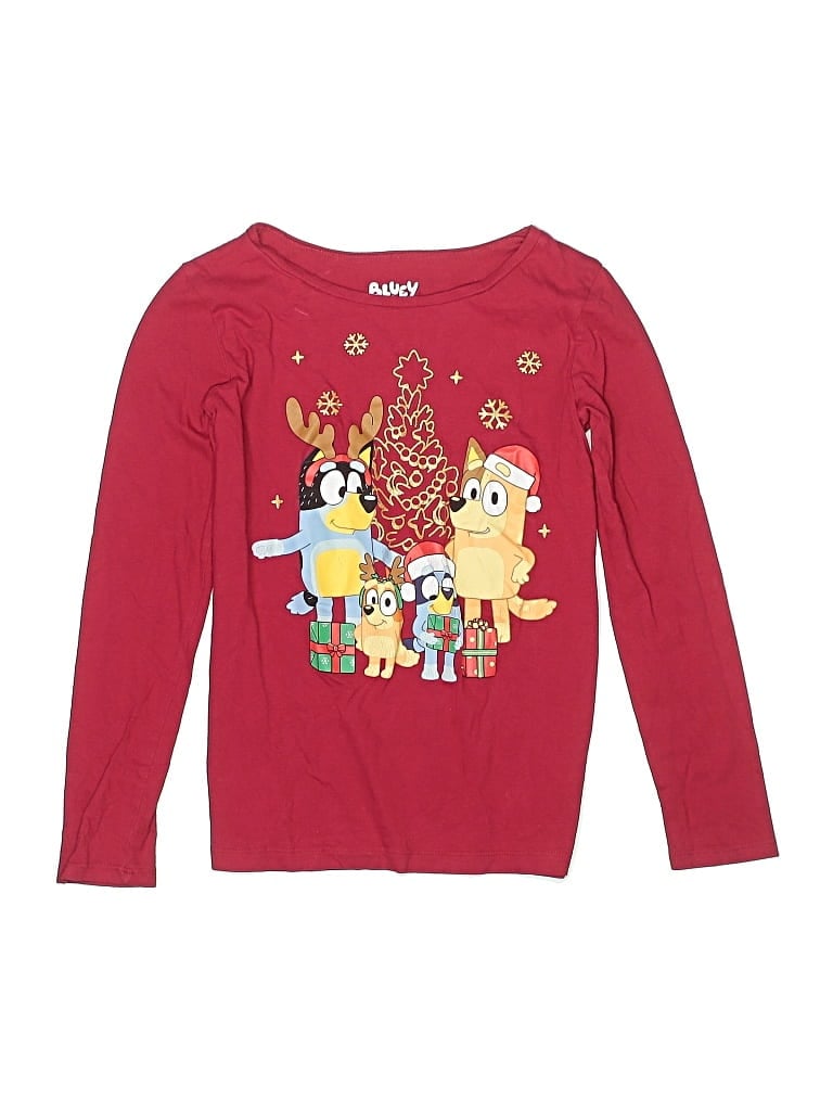 Pre-owned Bluey Kids' Long Sleeve T-shirt In Red