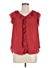 Ann Taylor 100% Polyester Red Sleeveless Blouse Size M - photo 1