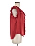 Ann Taylor 100% Polyester Red Sleeveless Blouse Size M - photo 4