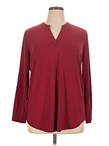 Anne Klein Long Sleeve Blouse (view 1)