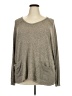 Jodifl Gray Tan Long Sleeve Top Size 1X - photo 1