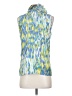 Kenar 100% Silk Blue Sleeveless Silk Top Size S - photo 2