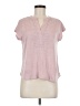 Cable & Gauge Pink Short Sleeve Blouse Size M - photo 1