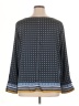 Ann Taylor 100% Polyester Blue 3/4 Sleeve Blouse Size XL - photo 2