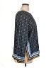 Ann Taylor 100% Polyester Blue 3/4 Sleeve Blouse Size XL - photo 4