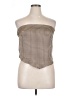 Shoedazzle 100% Polyester Brown Sleeveless Top Size XL - photo 1