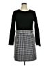 DKNY Houndstooth Black Casual Dress Size 14 - photo 1