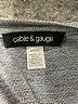 Cable & Gauge Metallic Silver Short Sleeve Top Size L - photo 7