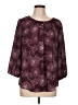 41Hawthorn 100% Polyester Burgundy 3/4 Sleeve Blouse Size L - photo 1