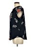 Fun2Fun Floral Blue Short Sleeve Blouse Size L - photo 5