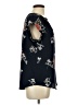 Fun2Fun Floral Blue Short Sleeve Blouse Size L - photo 4