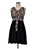 Unbranded Animal Print Black Cocktail Dress Size M (estimated) - photo 1