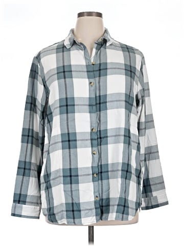Jachs Girlfriend 3/4 Sleeve Button-Down Shirt (view 1)
